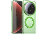 Custodia Magnetica Per Xiaomi 15 Ultra, Sottile Custodia Traslucida Opaca Antiurto Verde