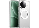 Custodia Magnetica Per Xiaomi Redmi K80 Pro, Sottile Custodia Traslucida Opaca Antiurto Bianco