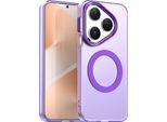 Custodia Magnetica Per Huawei Pura 80, Sottile Custodia Traslucida Opaca Antiurto Viola