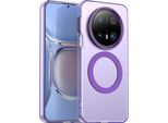 Custodia Magnetica Per Huawei Mate 70, Sottile Custodia Traslucida Opaca Antiurto Viola
