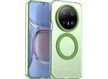 Custodia Magnetica Per Huawei Mate 70, Sottile Custodia Traslucida Opaca Antiurto Verde
