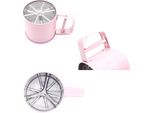 Cucina In Acciaio Inox Farina Setaccio Portatile Polvere Setaccio Zucchero A Velo Manuale Setaccio Tazza Casa Strumenti Di Cottura