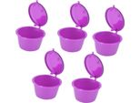 5Pcs 50 Ml Capsula Caffè Riutilizzabile Tazza Filtro Con Cubo Per Macchina Dolce Gusto Vano