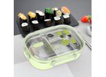 Portatile In Acciaio Inox 304 650ML Bento Box Contenitore Per Alimenti A Prova Di Perdite Per Studenti Bambiniverde