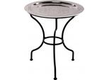 Tavolo Orientale Gibraltar - Colore Argento, 40 Cm