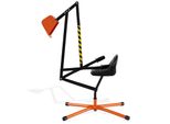 Costway Escavatore Da Seduti 360° Girevole, 123X62X62Cm Escavatore Gigante In Metallo Con Pala&2 Comandi Manuali, Escavatore Da Sabbia Cavalcabile Per Bambini 3+Arancio