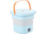 Mini Lavatrice Portatile A Secchiello 6L Pieghevole Macchina Di Lavaggio Automatica Con Display A Pannello Lcd Per Appartamento Da Viaggio Drom Rv