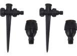 2Pcs Irrigatori Da Giardino In Plastica 360 Gradi Rotante Irrigatore Irrigazione Grande Area Copertura Irrigatore Per Giardino Cortile Prato