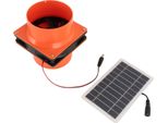 Ventilatore Alimentato Ad Energia Solare 10W 5V Abs Pannello Solare Monocristallino Silicio Ventilazione Kit Per Tubo Rotondo Pet House Chicken Coop