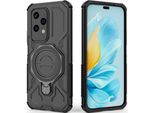 Resistente Cover Per Cellulare Per Honor 200 Lite, Robusta Custodia Con Supporto Ad Anello, Supporto Magnetico E Supporto Nero
