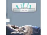 Casa Regolabile Condizionatore D'aria Deflettore Anti-Direct Soffiando Aria Conditioneing Deflettore Uscita Aria Wing Blu E Bianco