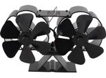 Ventilatore Per Caminetti – Funzionamento Silenzioso, 180-220 Cfm, 1400 Giri/Min, Lega Di Alluminio, 6 Pale, Ventilatore Per Stufe A Legna Termico