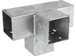 Giunto Angolare Per Pergola Con Prolunga Per Pali 7 X 7 Cm Modello Cubo - Per Pezzo