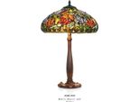 Lampada Tiffany A Sgabello Altezza 64 Cm, Diametro 40 Cm - Lampada A Lume