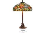 Lampada Tiffany A Sgabello Altezza 61 Cm, Diametro 40 Cm - Lampada A Lume