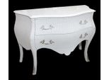 Casa Padrino Cassettone Barocco Bianco / Glitter Look 120Cm Mod2 - Mobile Credenza