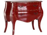 Casa Padrino Cassettone Barocco Rosso / Colori Legno 91 Cm - Mobili Contenitori