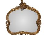 Casa Padrino Specchio Da Parete Barocco Oro L 110 Cm, H 102 Cm - Nobile & Magnifico