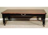 Casa Padrino Tavolino Antico Nero/Marrone Stile Antico 140 X 70 Cm - Tavolino Da Salotto Stile Barocco Country