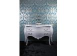 Casa Padrino Cassettone Barocco Bianco Glitterato 120Cm - Edizione Limitata