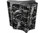 Casa Padrino Tavolino Di Design Art DéCo In Marmo Artificiale Nero - Tavolino Di Design