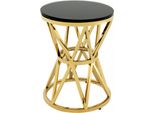 Casa Padrino Tavolino Di Design Art DéCo Oro 29 X H. 39 Cm - Luxury Collection