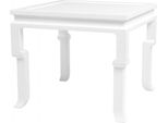 Casa Padrino Luxury Art Deco Designer Mahogany Side Table White - Tavola D'albergo