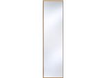 Casa Padrino Specchio Con Cornice In Legno Naturale 35 X H. 130 Cm - Specchio Da Parete Per Soggiorno