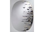 Casa Padrino Specchio Da Parete Di Design Nero/Oro 76 X H. 110 Cm - Specchio Da Salotto