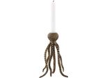Casa Padrino Portacandele Polipo Vintage In Ottone 15,5 X 14 X H. 24,5 Cm - Portacandele In Ottone