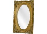Casa Padrino Specchio Barocco Oro 94 X H. 154,5 Cm - Magnifico Specchio Da Parete Ovale In Stile Barocco