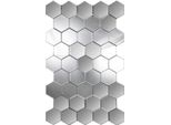 Specchio Da Parete Di Design Casa Padrino Argento 75 X H. 120 Cm - Specchio Da Salotto Moderno - Luxury Collection