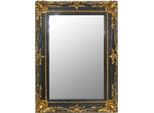 Casa Padrino Specchio Barocco Nero/Oro 90 X 10 X H. 120 Cm - Specchio Da Parete In Stile Barocco Fatto A Mano - Specchio Per Armadio - Specchio Per Soggiorno - Mobili Barocchi