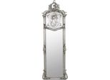 Casa Padrino Specchio Barocco Argento 55 X H. 175 Cm - Specchio Da Parete In Stile Antico Fatto A Mano - Specchio A Figura Intera - Specchio Per Armadio - Specchio Per Soggiorno - Mobili Barocchi