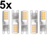 Blulaxa Lampada A Led Con Base A Perno, Eek: E, G9, 2,6W, 320Lm, 3000K, 5 Pezzi