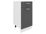 Armadio Per Mobili Da Cucina Esilo Bianco / Antracite A. 82 X L. 40 X P. 46 Cm