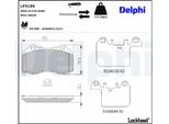 Set Pastiglie Freno Anteriori Delphi Pastiglie Freno Per Opel Corsa D Hatchback (S07) Corsa E Hatchback (X15) Per Vauxhall Corsa Mk Iii (D) Hatchback (S07)