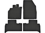Tappetini In Gomma Adatti Per Renault Scenic Ii (2003-2009) / Scenic Iii (2009-2016) Set Di Tappetini In Gomma Neri + Tappo