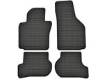 Tappetini In Gomma Adatti Per Skoda Octavia Ii (2004-2012) Set Di Tappetini In Gomma Neri + Tappo