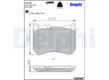 Set Di Pastiglie Freno Anteriori Delphi Adatte Per MERCEDES-BENZ Classe E Berlina (W213) LP2445
