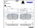 Set Di Pastiglie Freno Anteriori Delphi Pastiglie Freno Per Iveco Daily Ii Furgone/Telaio LP1776