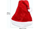 4 Pc Cappello Di Babbo Natale Per Adulti Cappello Di Natale Inverno Peluche Unisex Costumi Comfort