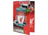 Liverpool Fc - Biglietto Di Auguri "Musical"" - Cartoncino TA12477 (Taglia Unica) (Rosso/Bianco)"