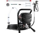Succebuy Stand Spruzzatore Di Vernice Airless, Spruzzatore Di Vernice Elettrico Da 650 W 3000 Psi, Asta Di Prolunga E Kit Di Pulizia Per La Casa