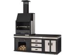 Cucina Da Esterno Moderna In Acciaio Inox Nero
