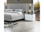Comodino Camera Da Letto Legno Bianco Moderno Tavolino Compatto