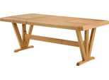Elegante Tavolo Da Pranzo In Legno Di Colore Marrone Per Zone Pranzo Di Classe