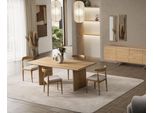 Set Sala Da Pranzo Tavolo Da Pranzo 4X Sedie Mobili Moderni Di Alta Qualità Marrone