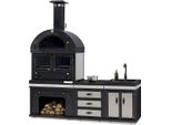 Cucina Da Esterno Moderna In Acciaio Inox Nero