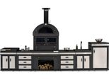Cucina Da Esterno In Acciaio Inox Nero, Moderna Ed Elegante